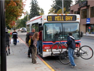 Bus and bicycles